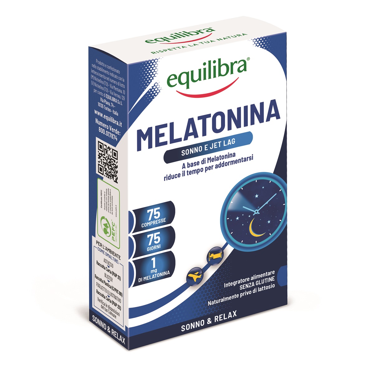 

Melatonina Equilibra® 75 Compresse 1mg